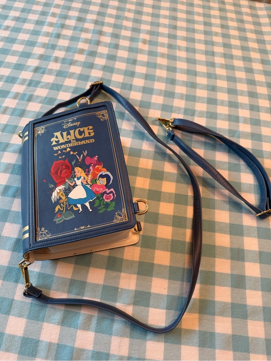 Disney Handbags - Disney Alice in Wonderland Book Crossbody Bag Purse LoungeFly